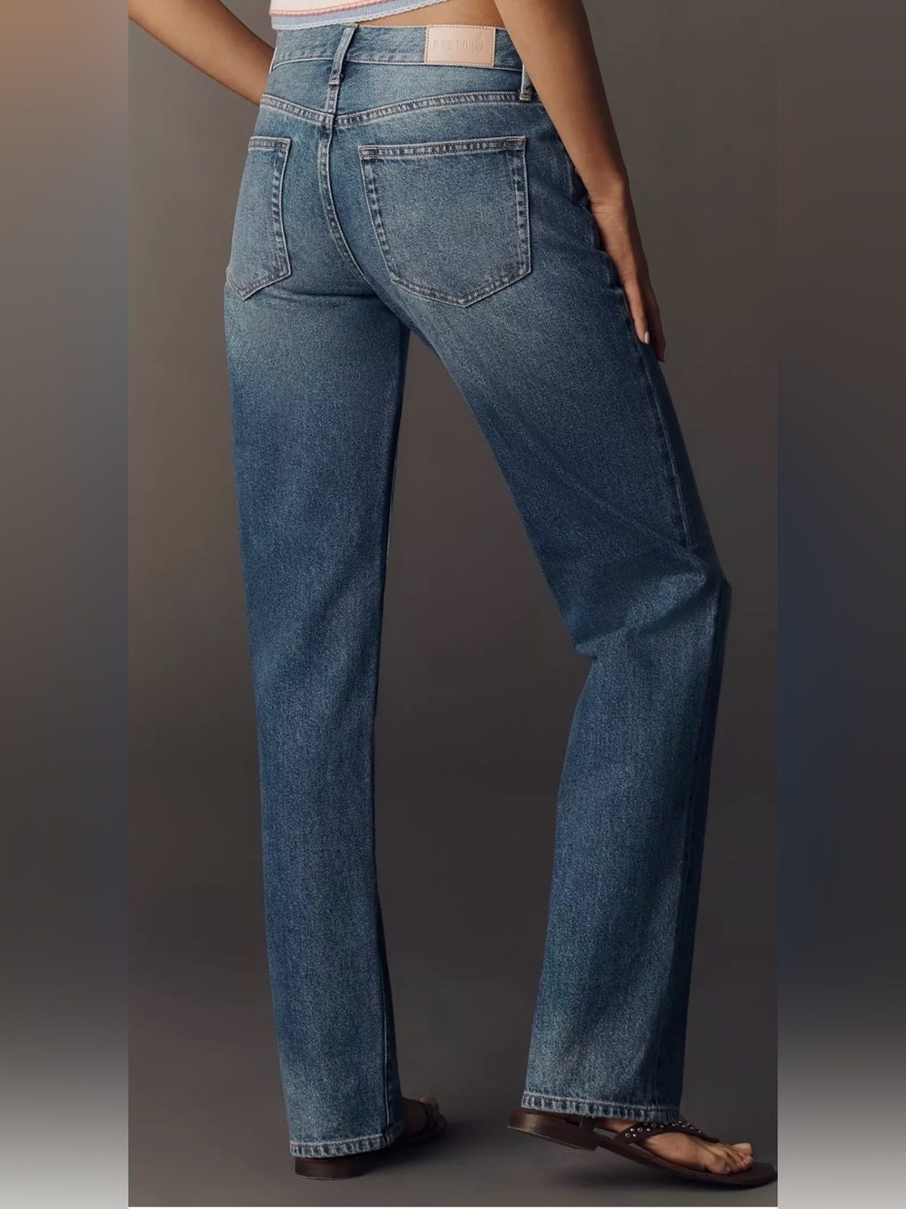 pistola Midwash Straight Leg Jeans